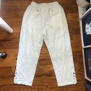 Loose White Pants Size S